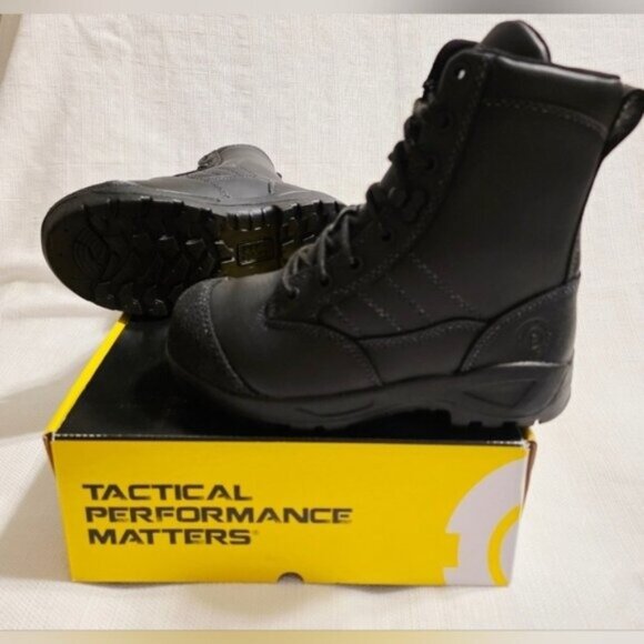 Original S.W.A.T. Classic 9" Tactical Boots Black Size 5 Waterproof Safety Toe - Picture 3 of 16